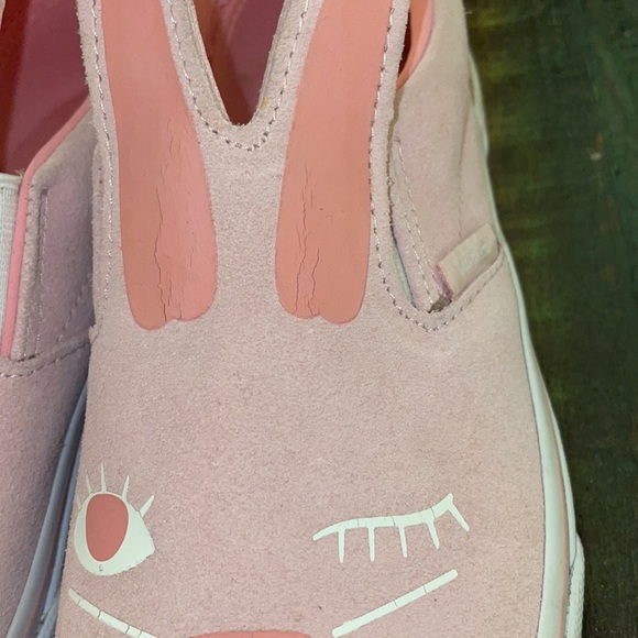 ✨✨HOST PICK✨✨ Light Pink VANS in size US kids 4 Pink bunny - Picture 6 of 9